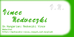 vince medveczki business card